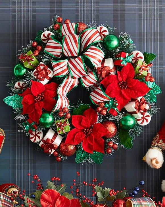 Katherine's Collection Peppermint Palace Wreath