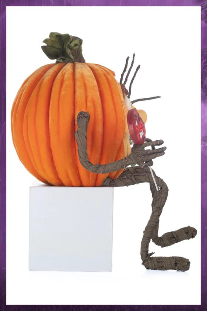 Katherine's Collection Halloween Decor Goofy Lanky Leg Pumpkin