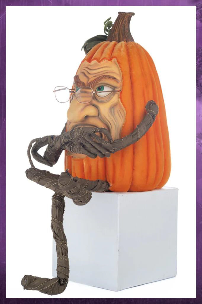 Katherine's Collection Halloween Decor Grumpy Lanky Leg Pumpkin