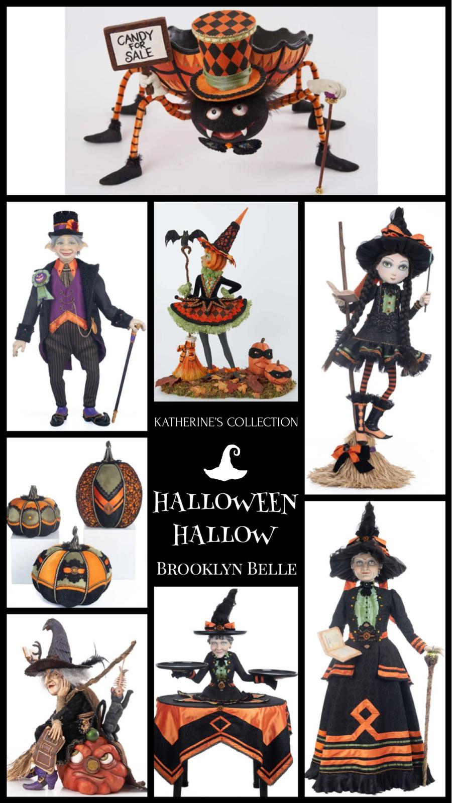 Katherine's Collection Halloween Decor Grumpy Lanky Leg Pumpkin