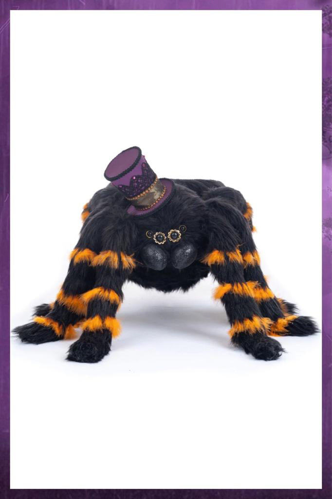 Katherine's Collection Halloween Decor Fluffy Spider Bowl
