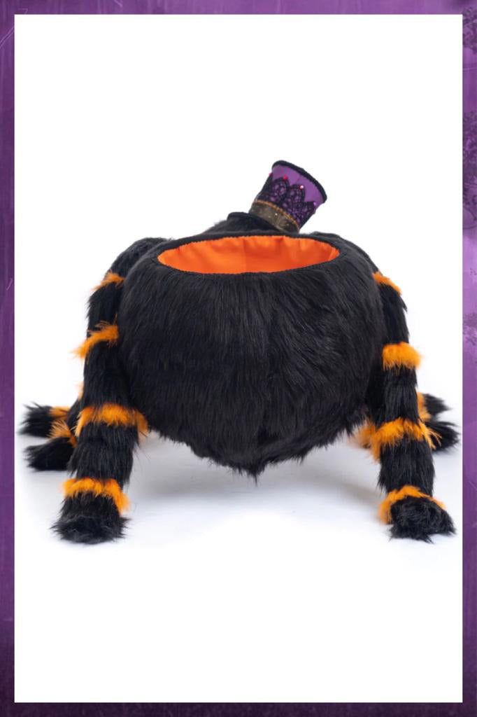 Katherine's Collection Halloween Decor Fluffy Spider Bowl