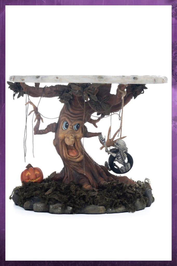 Katherine's Collection Halloween Decor Tree Cake Plate