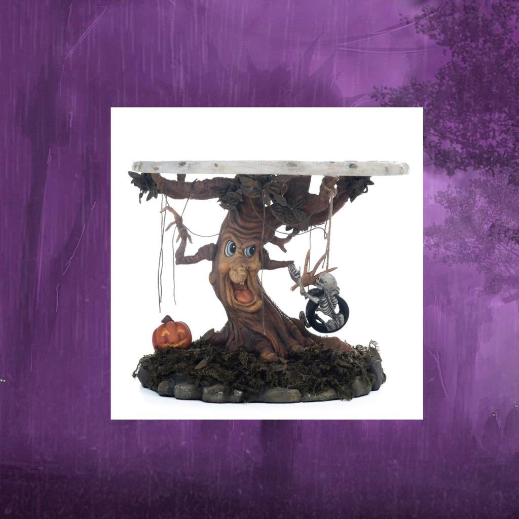 Katherine's Collection Halloween Decor Tree Cake Plate