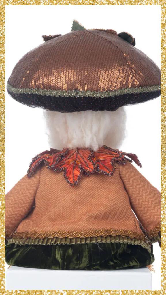 Katherine's Collection Harvest Mushroom Hat Ledge Sitter