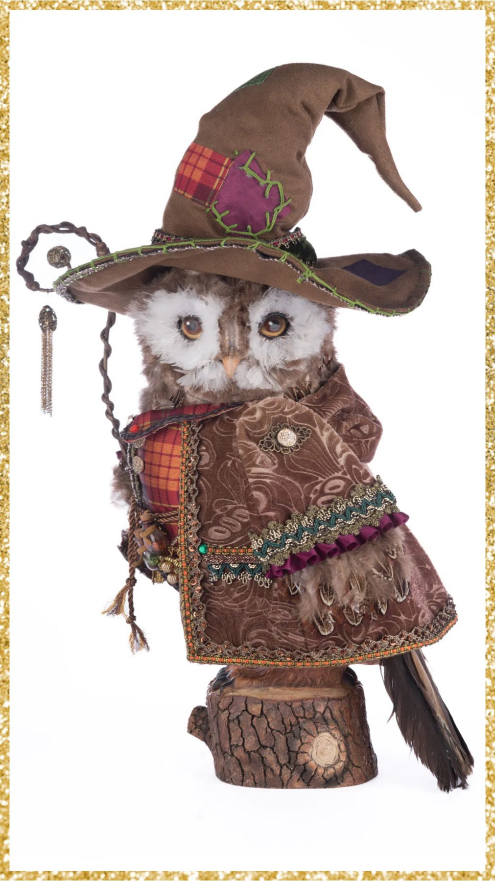 Katherine's Collection Octavius The Owl Warlock Tabletop Katherine's Collection Fall Owl