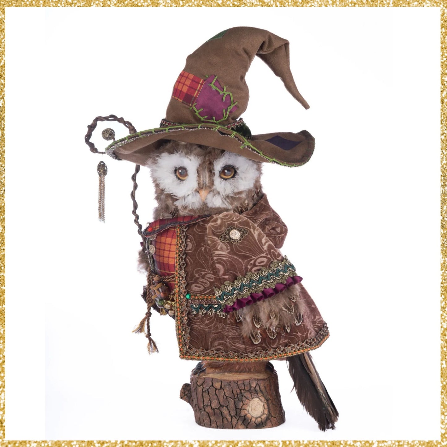 Katherine's Collection Octavius The Owl Warlock Tabletop Katherine's Collection Fall Owl