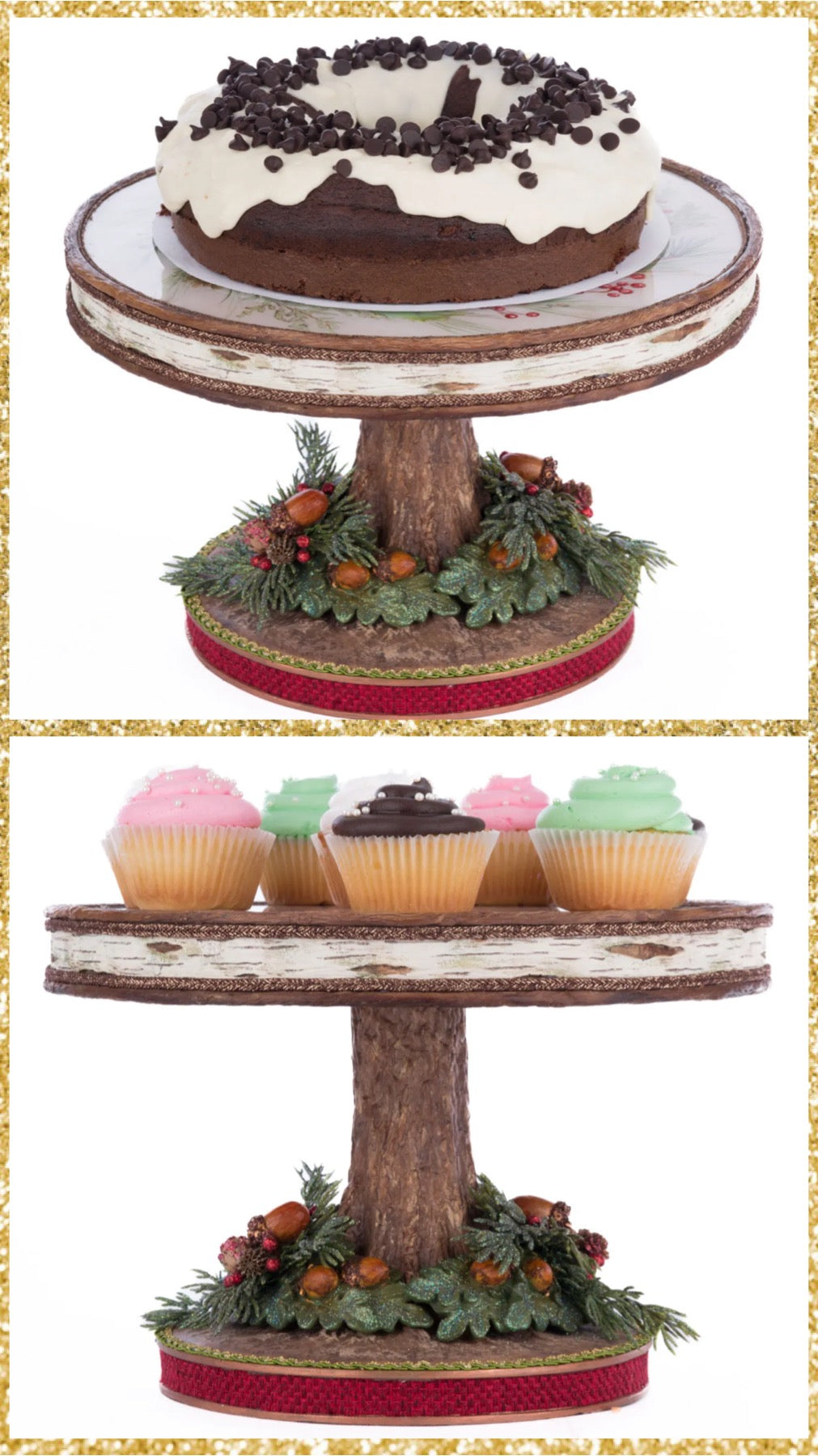 Katherine's Collection North Country Cake Plate Katherine's Collection Christmas Cake Plate