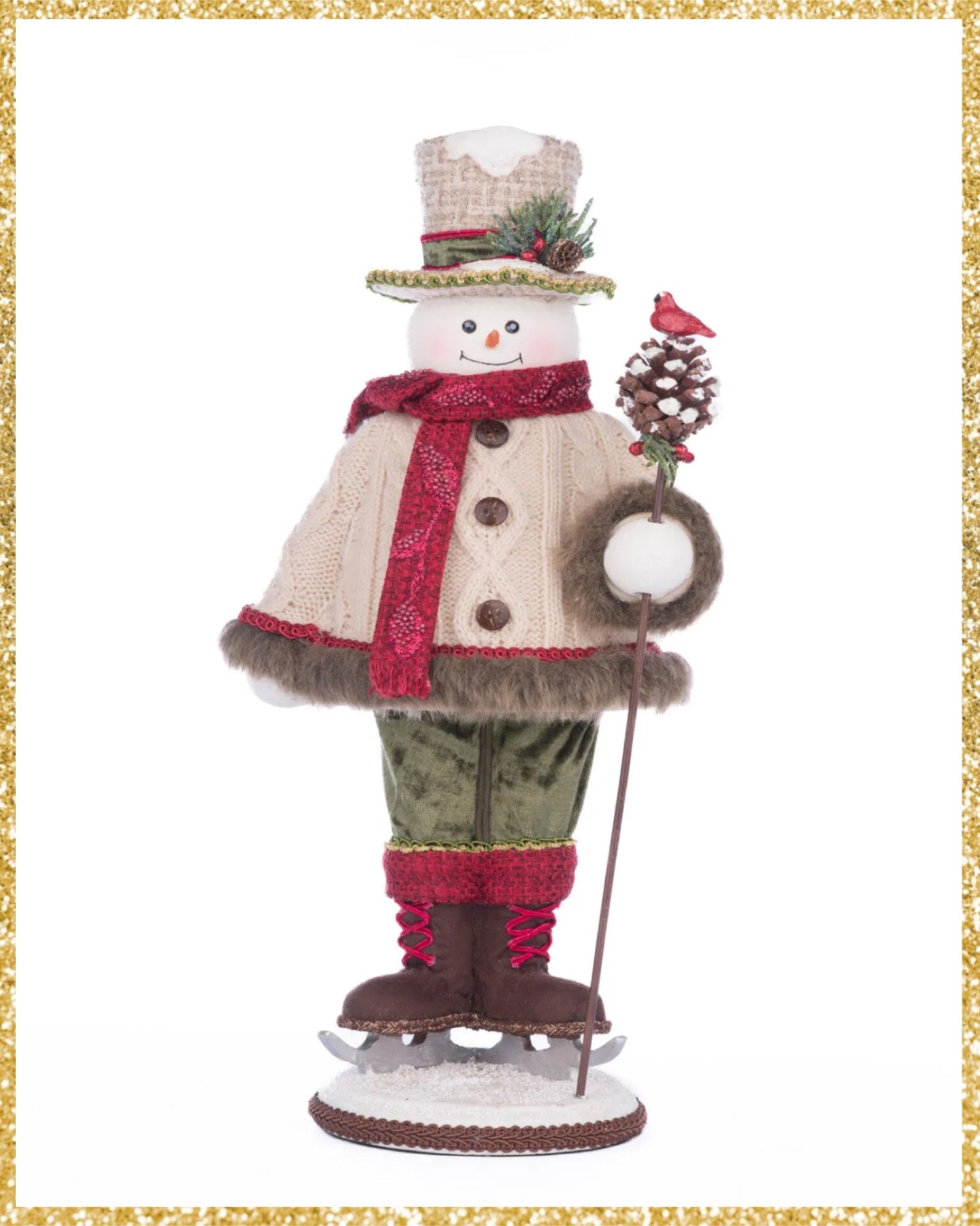Katherine's Collection North Country Frosty Snowfield Snowman Tabletop Katherine's Collection Christmas Snowman