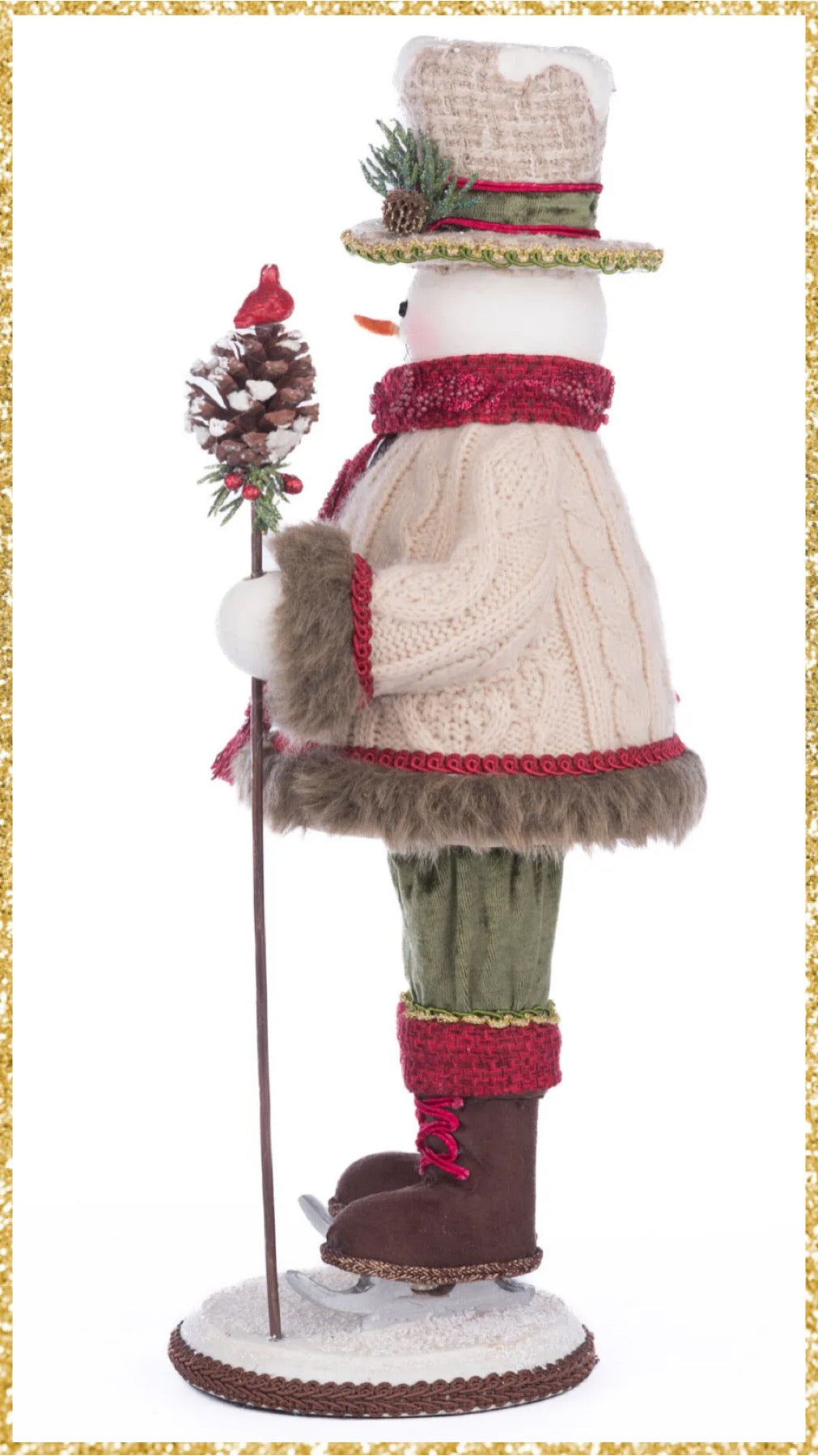 Katherine's Collection North Country Frosty Snowfield Snowman Tabletop Katherine's Collection Christmas Snowman