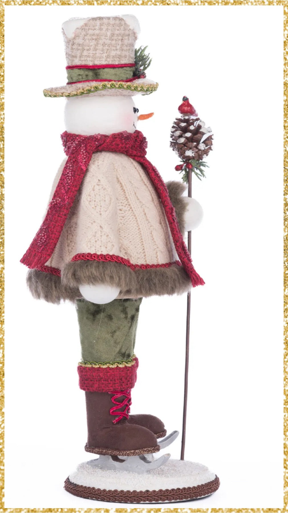 Katherine's Collection North Country Frosty Snowfield Snowman Tabletop Katherine's Collection Christmas Snowman