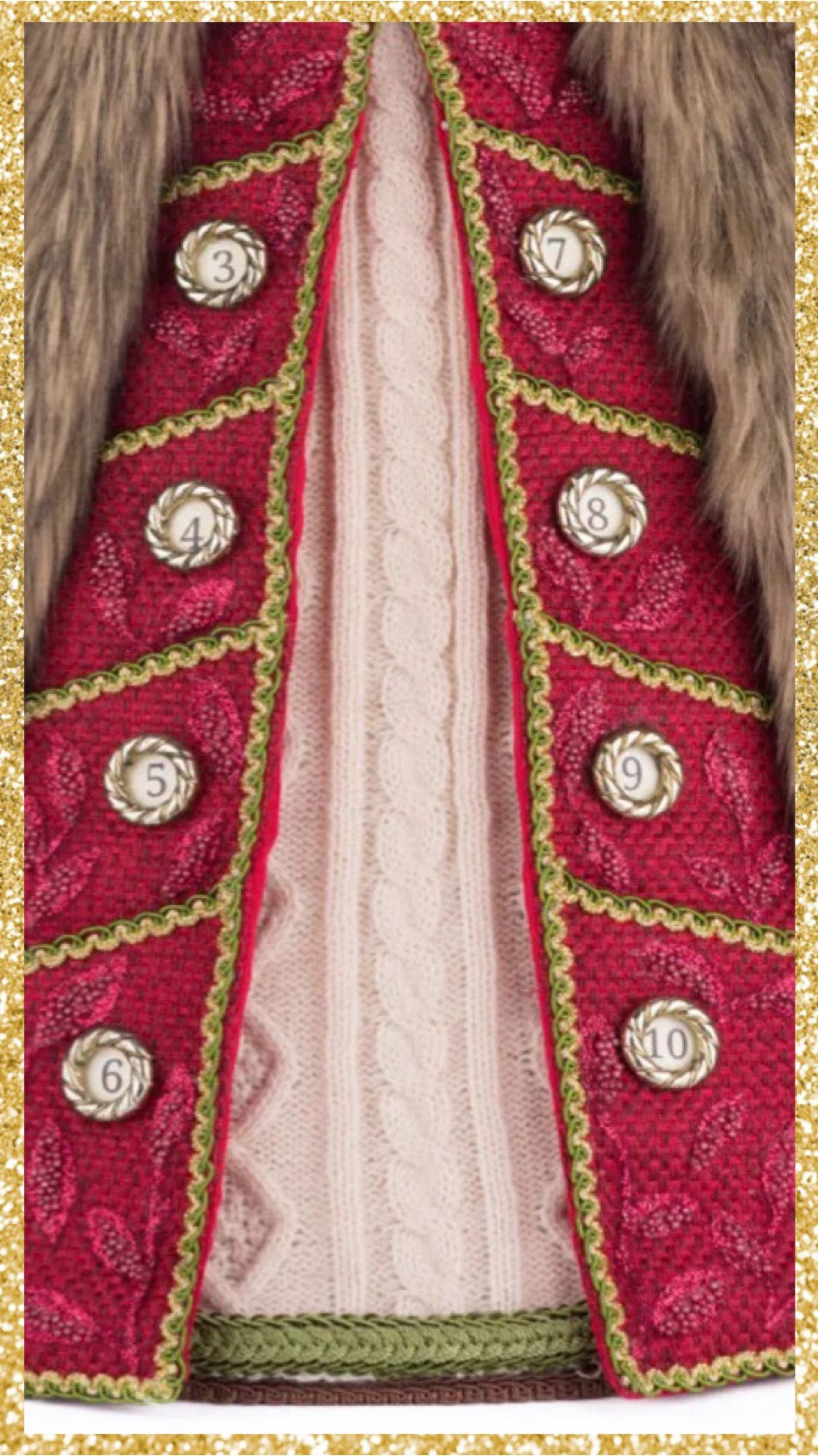 Katherine's Collection North Country Advent Santa Doll Katherine's Collection Santa