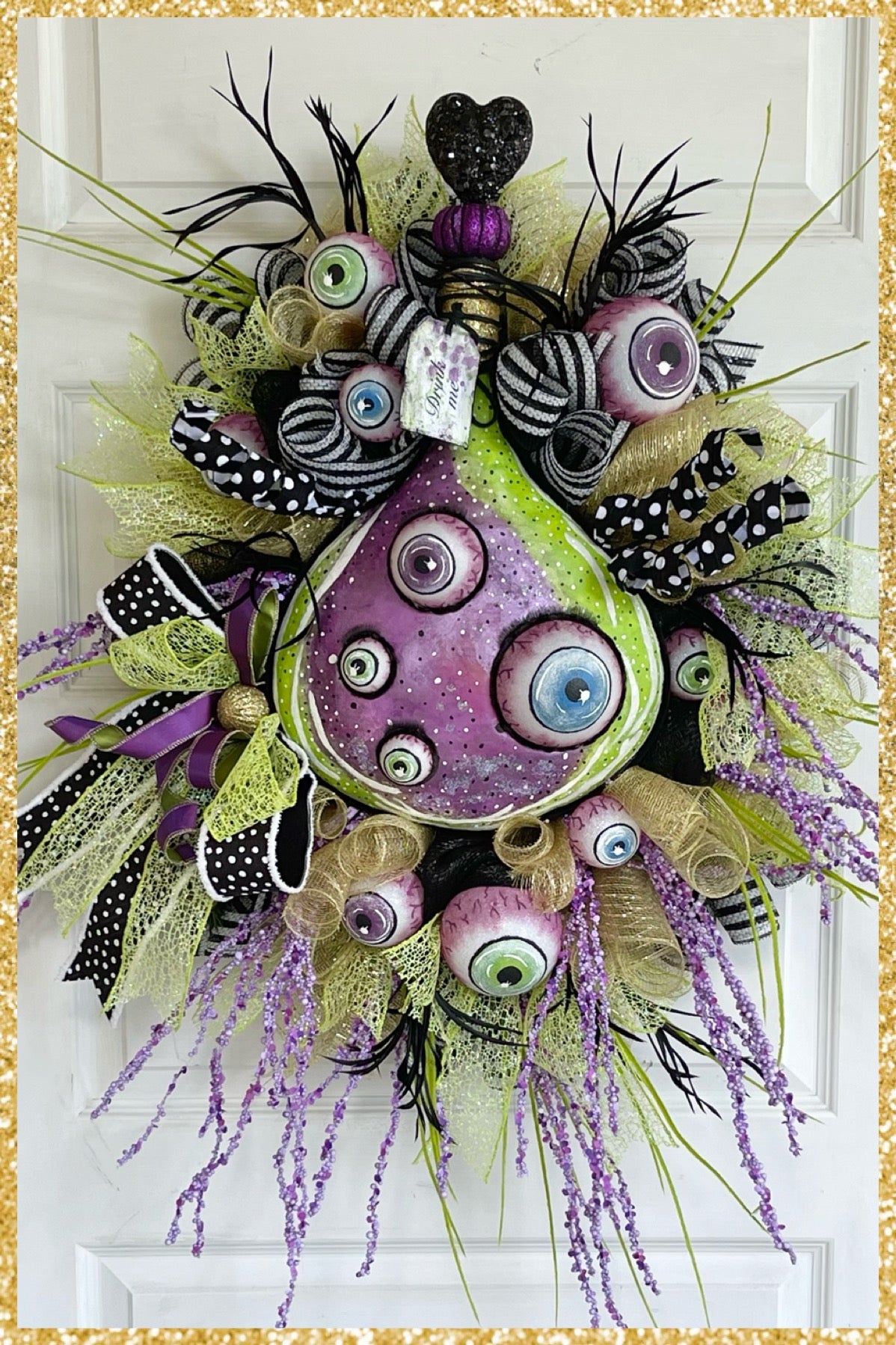 Large Halloween Potion Bottle Wreath Halloween Wreath