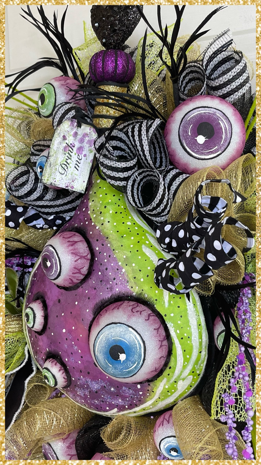 Large Halloween Potion Bottle Wreath Halloween Wreath