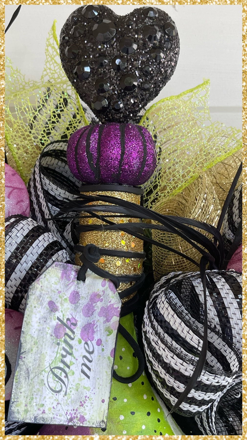 Large Halloween Potion Bottle Wreath Halloween Wreath