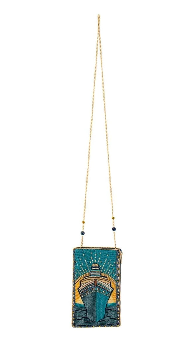Mary Frances Midnight Cruise Crossbody Phone Bag Mary Frances Beaded Bag