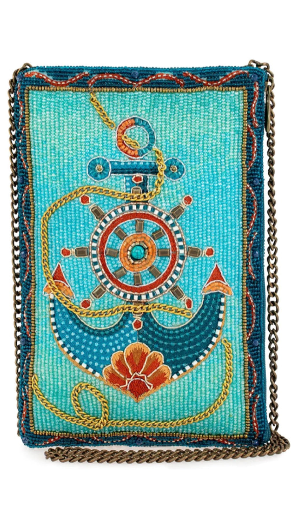 Mary Frances Anchors Away Crossbody Bag Mary Frances Beaded Bag