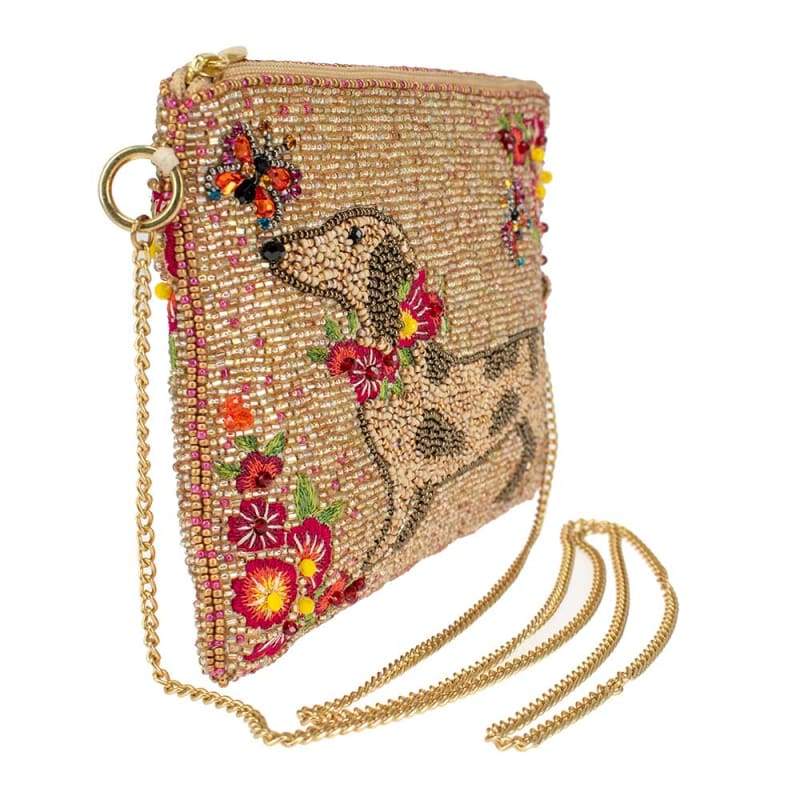 Mary Frances Doxie Mini Beaded Crossbody Handbag Mary Frances Handbag