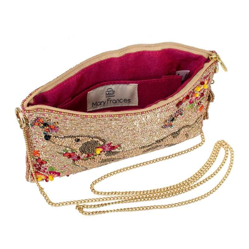 Mary Frances Doxie Mini Beaded Crossbody Handbag Mary Frances Handbag