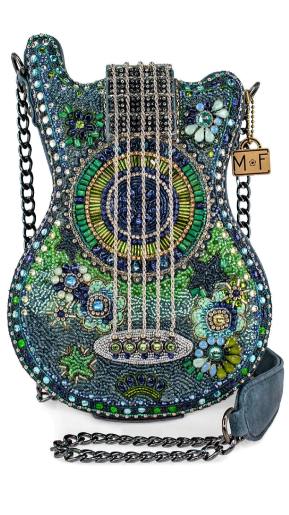 Mary Frances Scarlet Guitar Handbag Mary Frances Beaded Bag