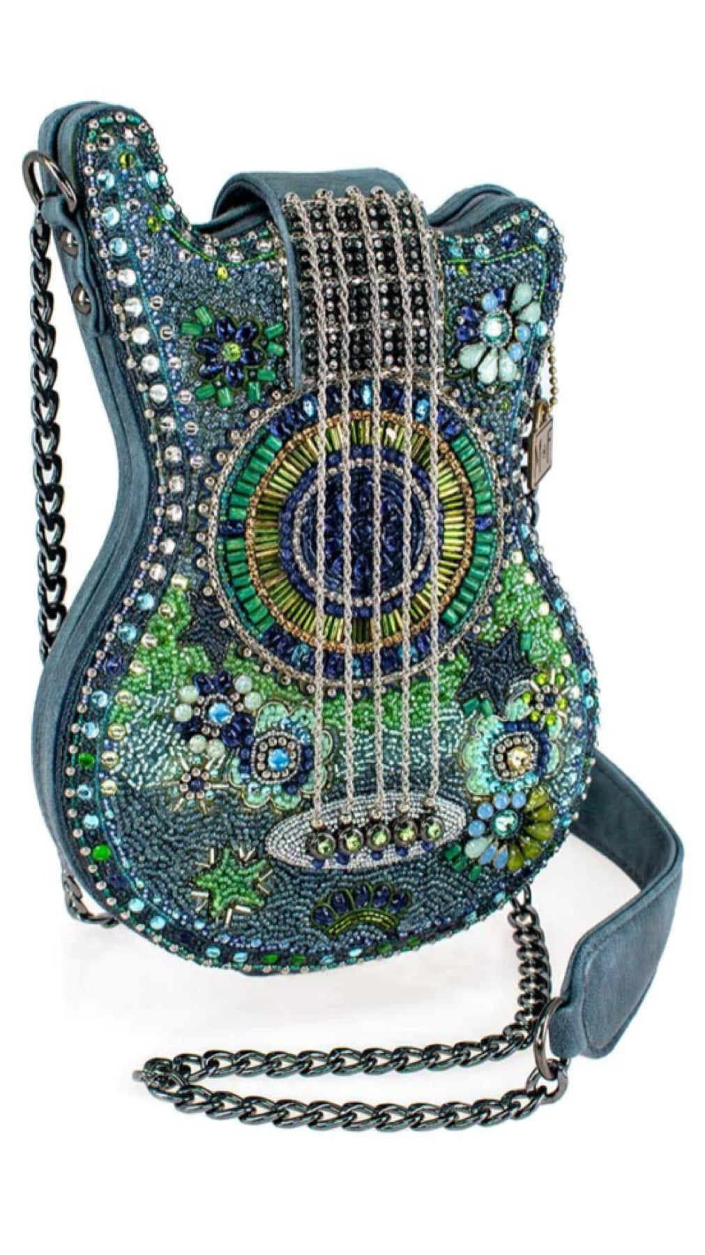 Mary Frances Scarlet Guitar Handbag Mary Frances Beaded Bag