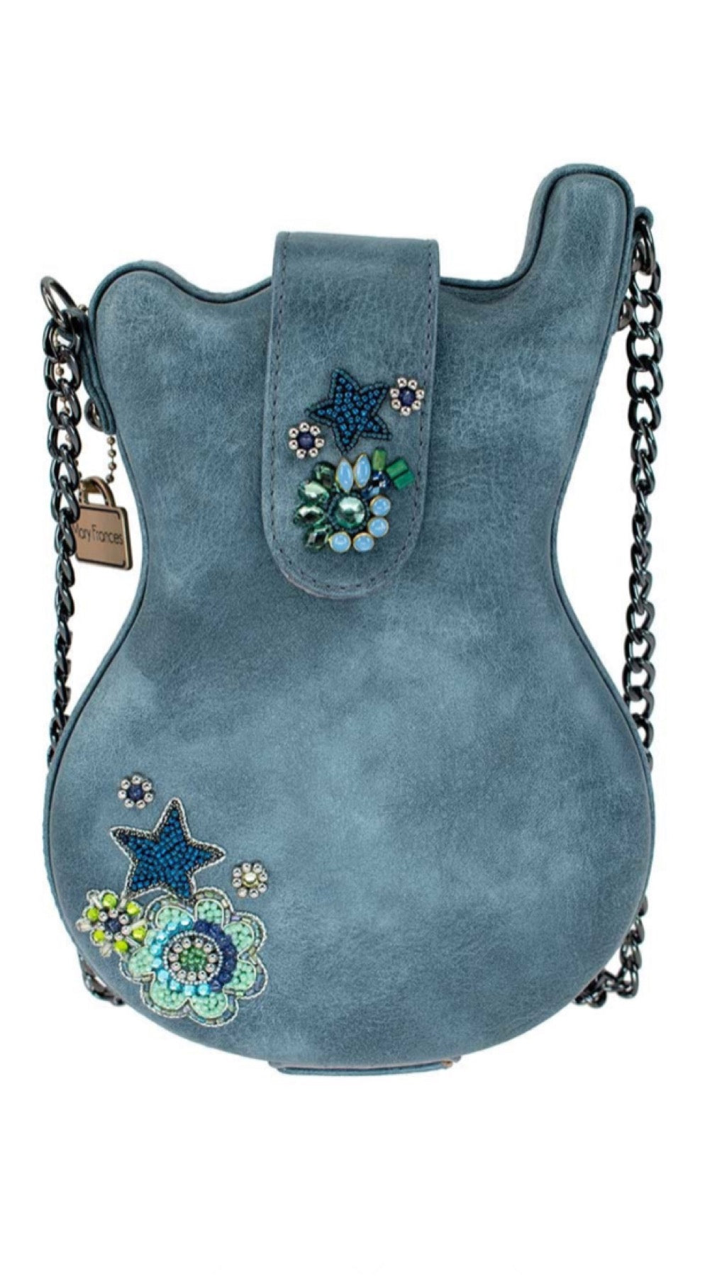 Mary Frances Scarlet Guitar Handbag Mary Frances Beaded Bag