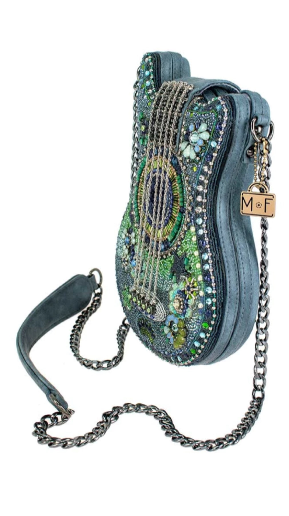Mary Frances Scarlet Guitar Handbag Mary Frances Beaded Bag