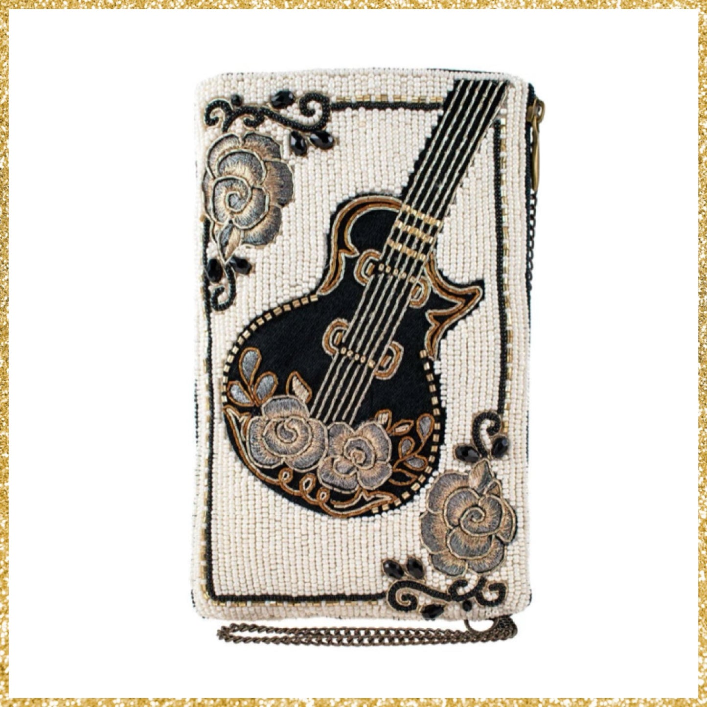 Mary Frances Guitar Player Handbag Mary Frances Beaded Bag