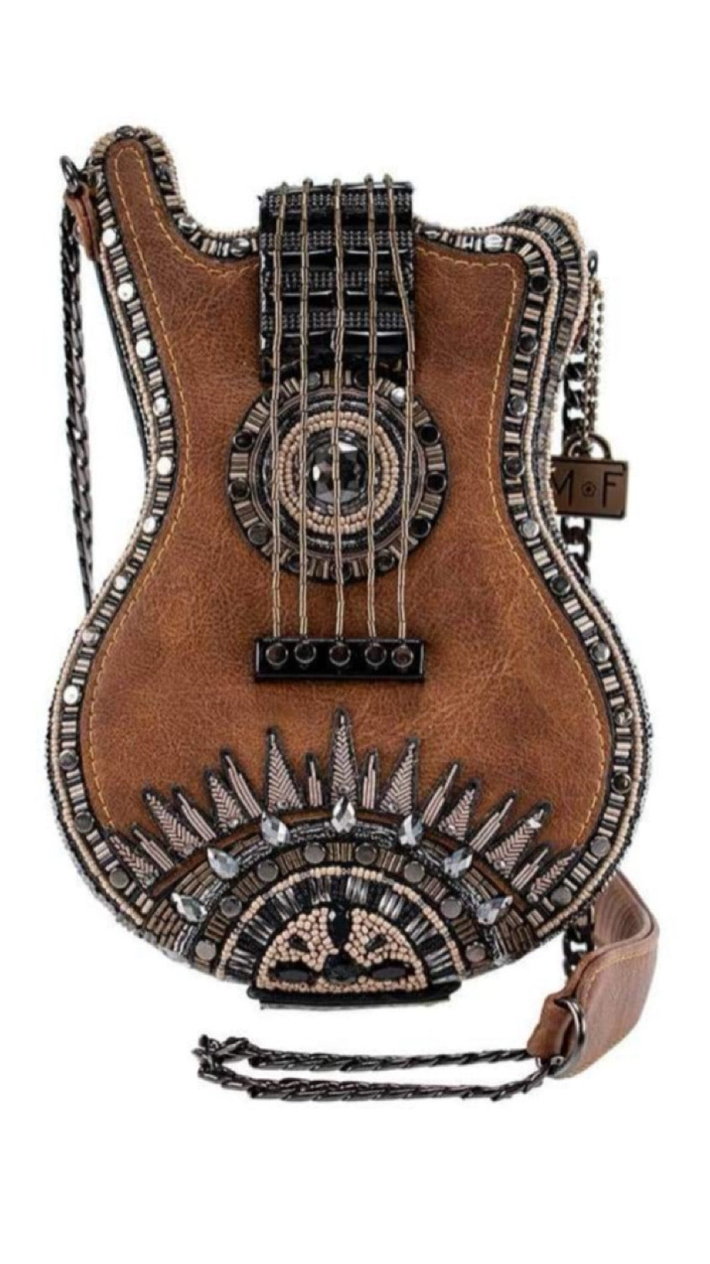 Mary Frances Open Mic Guitar Handbag Mary Frances Beaded Bag