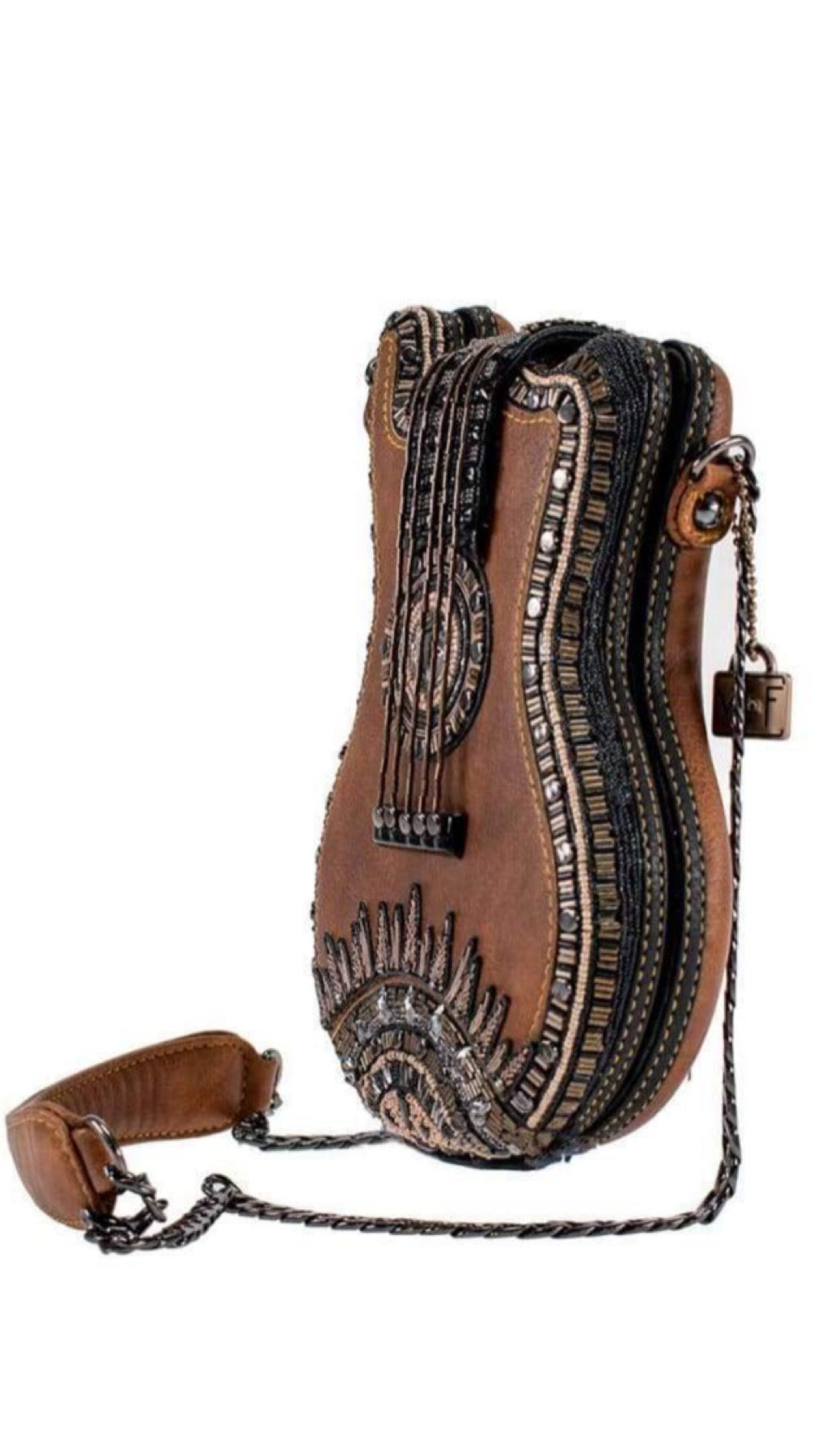 Mary Frances Open Mic Guitar Handbag Mary Frances Beaded Bag