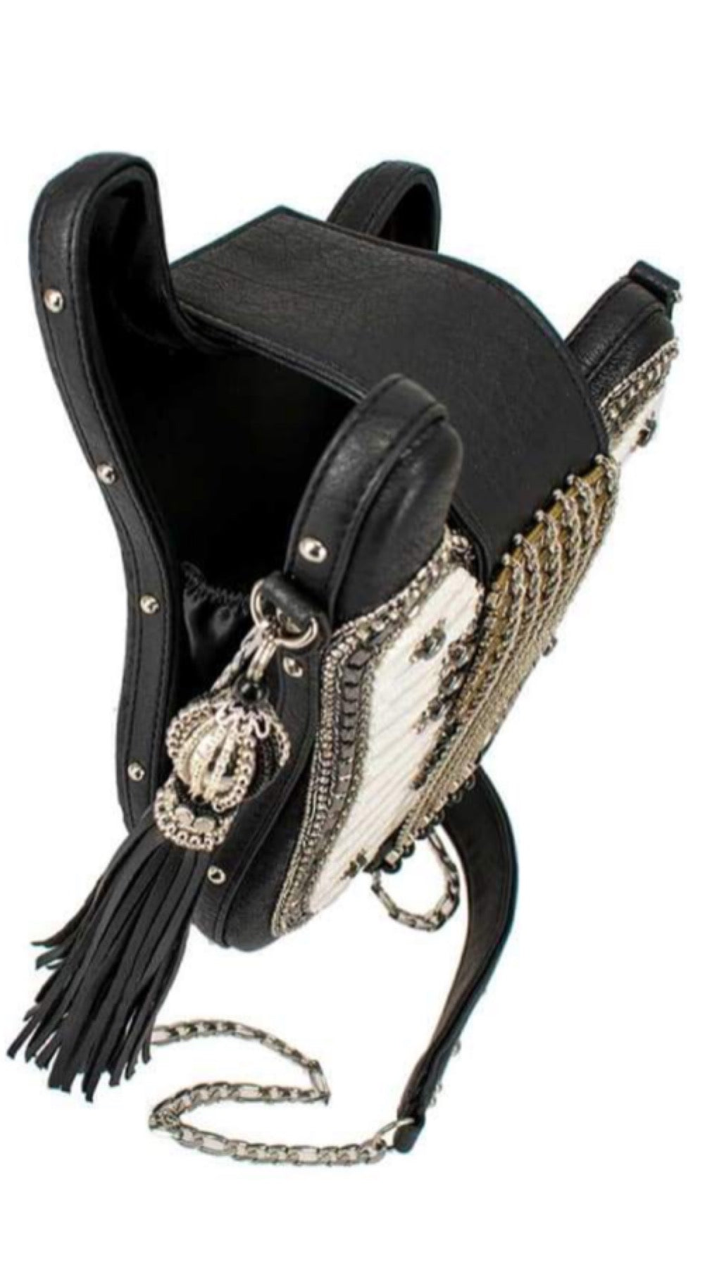 Mary Frances Greatest Hits Guitar Handbag Mary Frances Beaded Bag