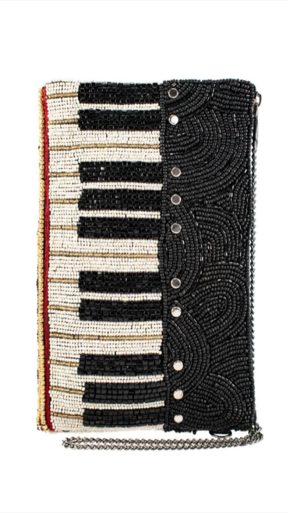 Mary Frances Keys To My Heart Music Crossbody Handbag Mary Frances Beaded Bag