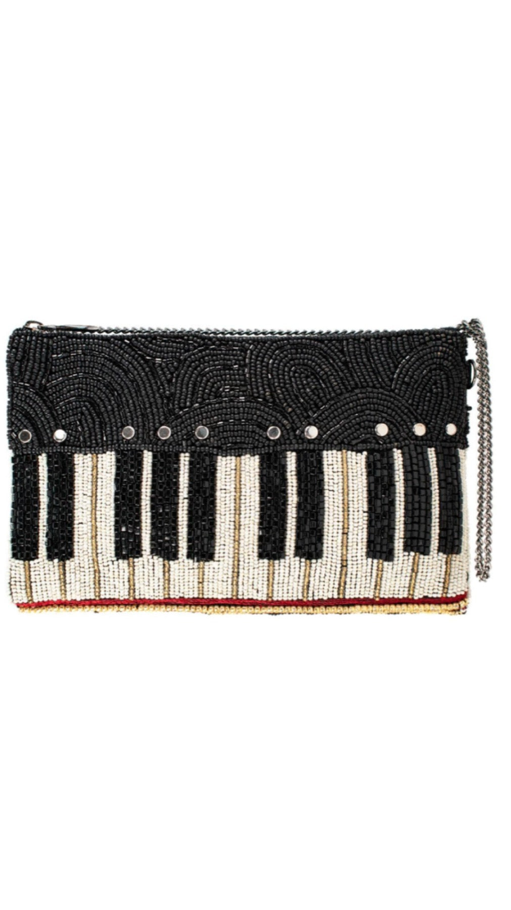 Mary Frances Keys To My Heart Music Crossbody Handbag Mary Frances Beaded Bag