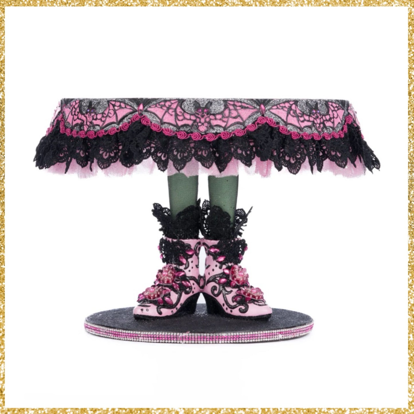 Katherine's Collection Witch Boots Cake Plate Katherine's Collection Halloween Cake Plate