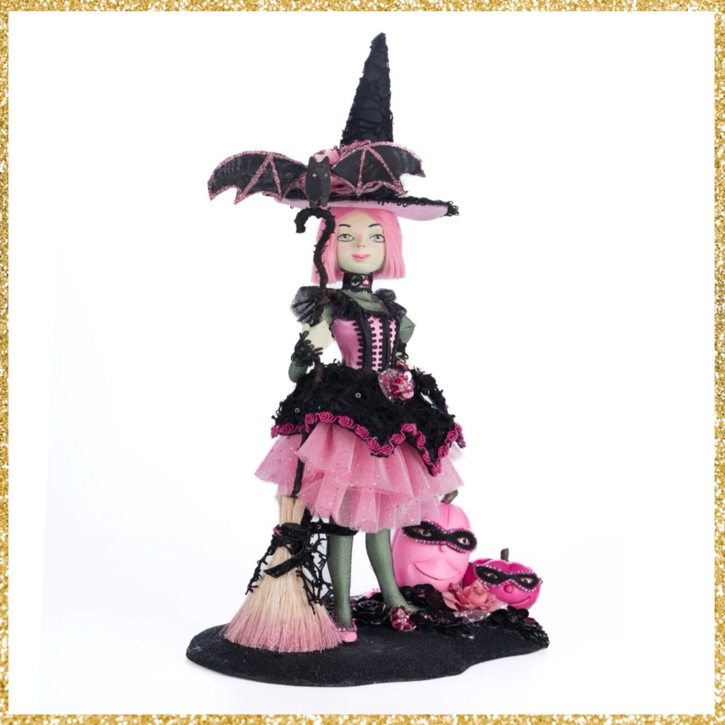 Katherine's Collection Rosalie Blackthorne Tabletop Katherine's Collection Halloween Pink Decor