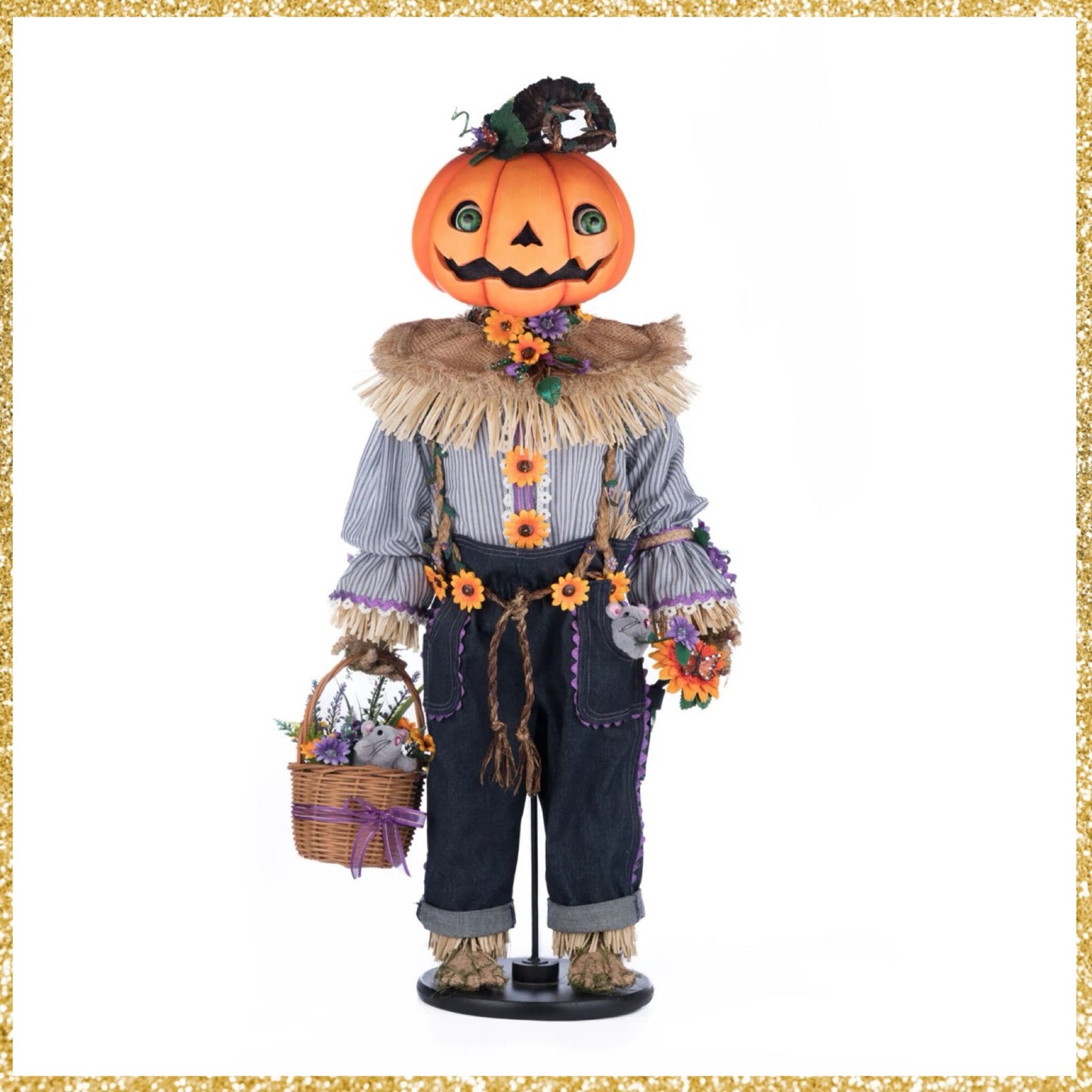 Katherine's Collection Pumpkin Jack Doll Katherine's Collection Halloween Jack O Lantern Doll