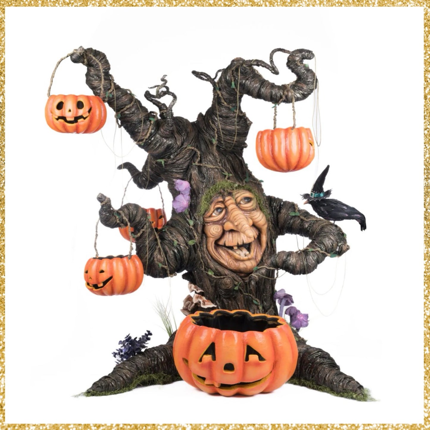 Katherine's Collection Witching Willow Tree with Jack O Lanterns Katherine's Collection Halloween Jack O Lantern Tree