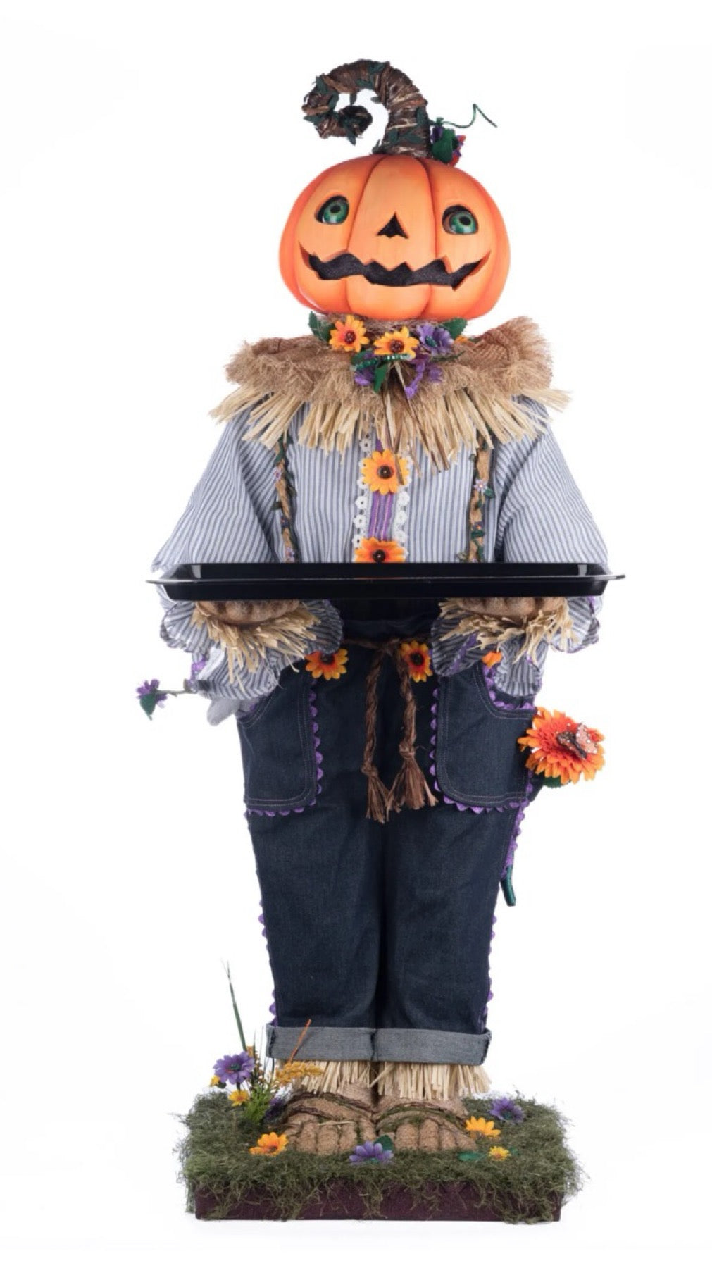 Katherine's Collection Jack The Butler Server Katherine's Collection Halloween Jack O Lantern Server
