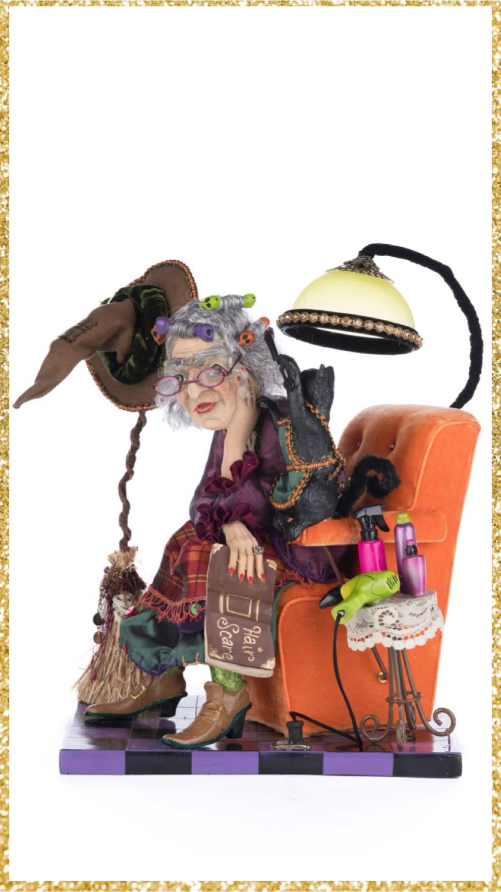 Katherine's Collection Witches At The Crescent Moon Salon and Spa Katherine's Collection Halloween Witch Figure