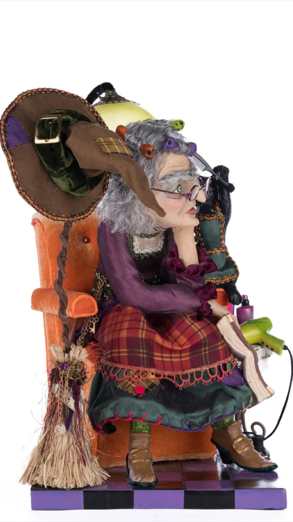Katherine's Collection Witches At The Crescent Moon Salon and Spa Katherine's Collection Halloween Witch Figure