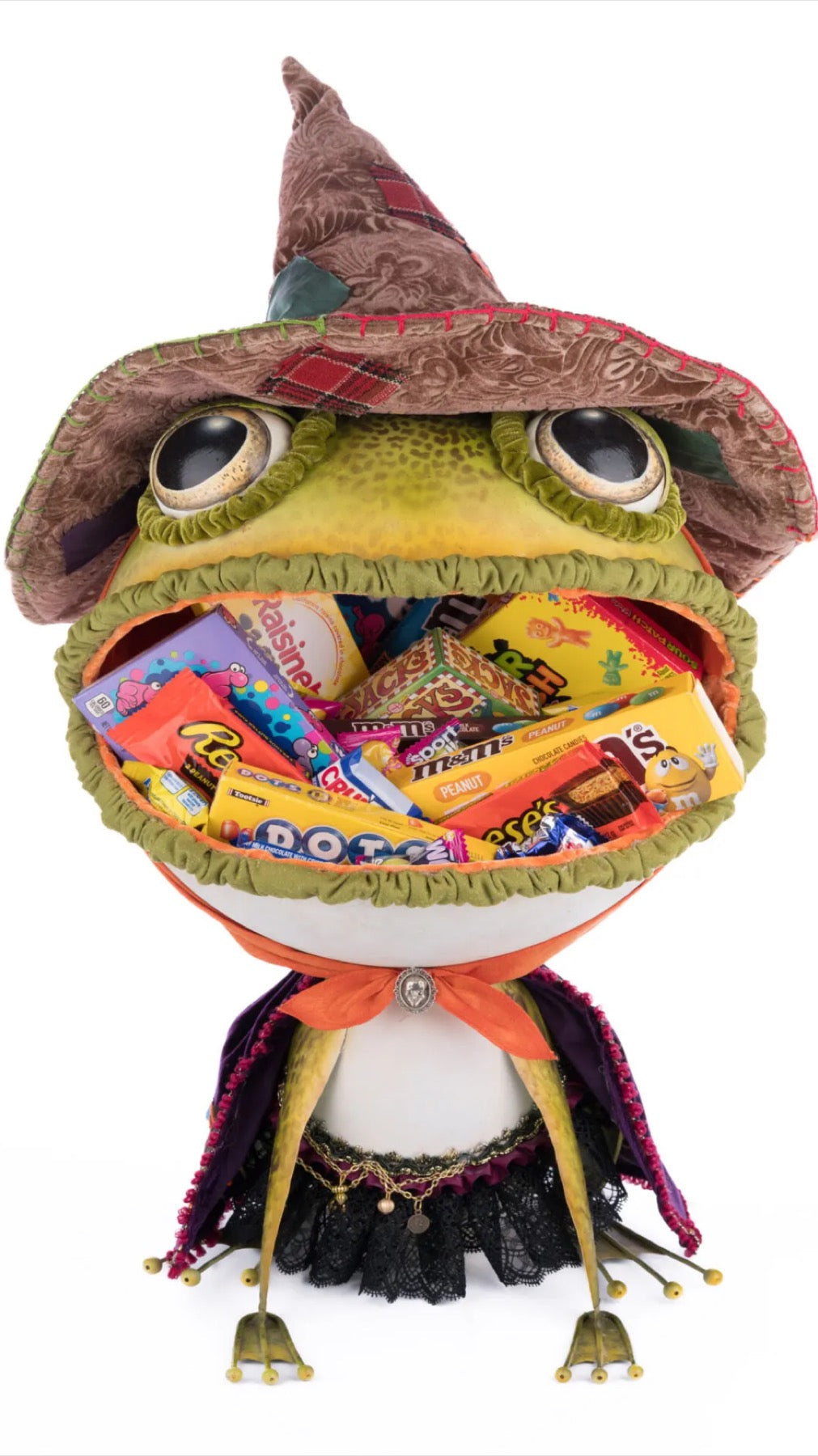 Katherine's Collection Franklin The Frog Candy Container Katherine's Collection Halloween Candy Container