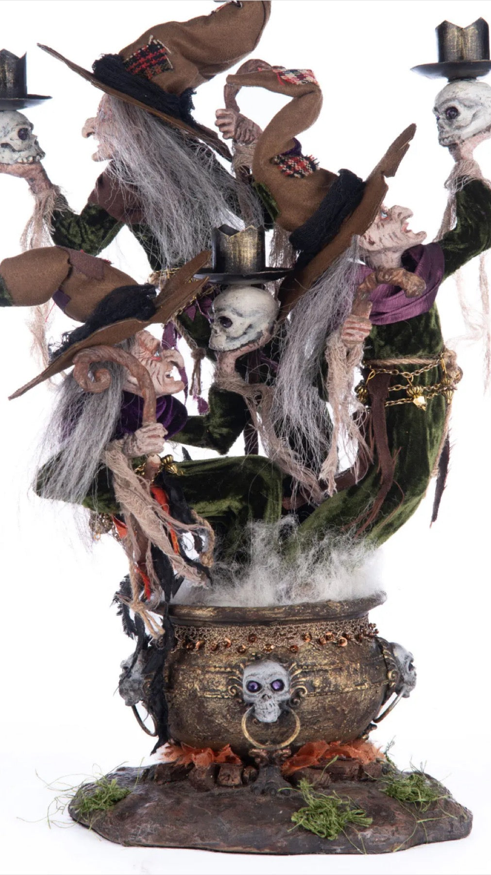 Katherine's Collection Broomstick Acres Witches Candle Holder Katherine's Collection Witches Candelabra
