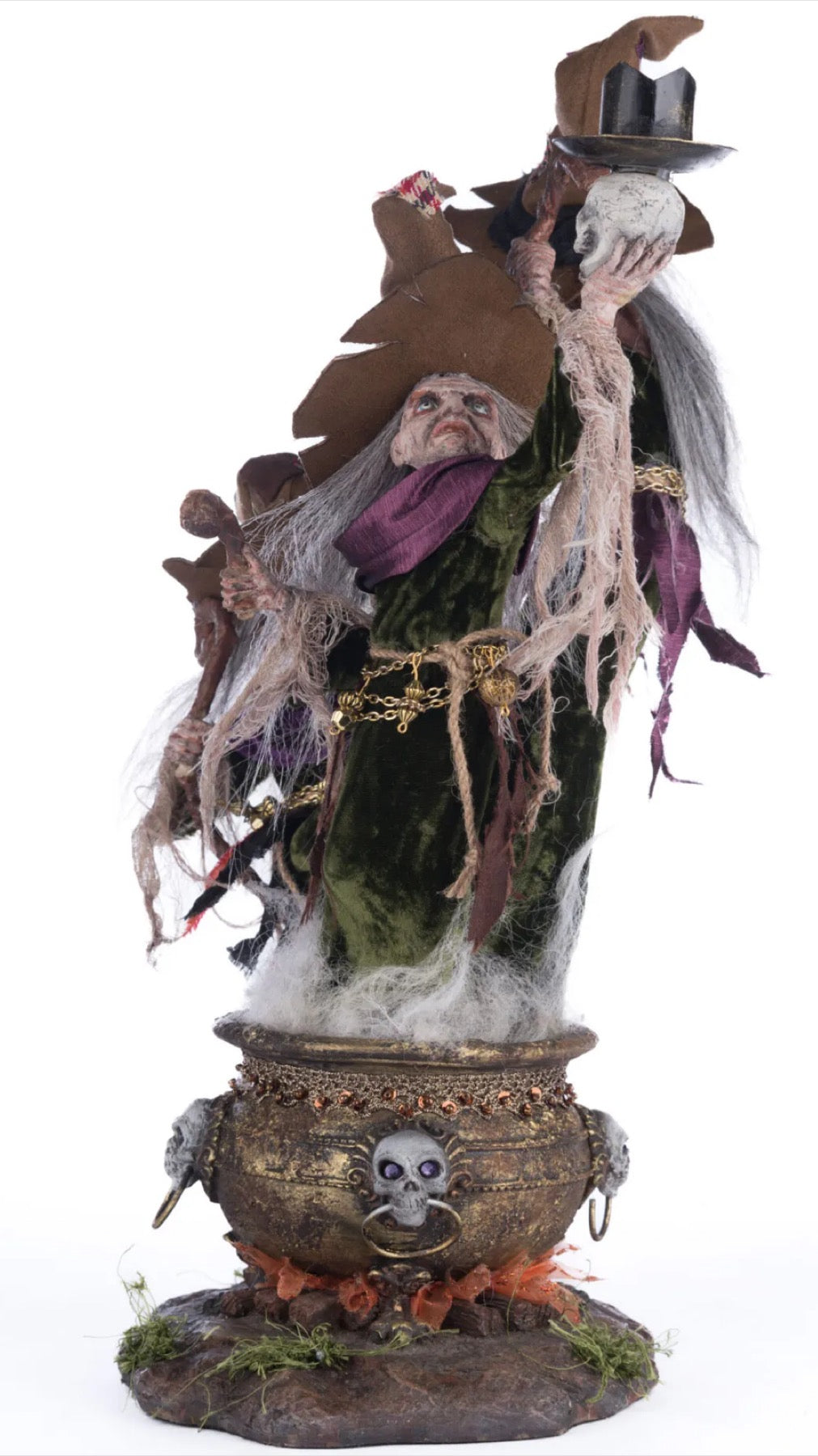 Katherine's Collection Broomstick Acres Witches Candle Holder Katherine's Collection Witches Candelabra