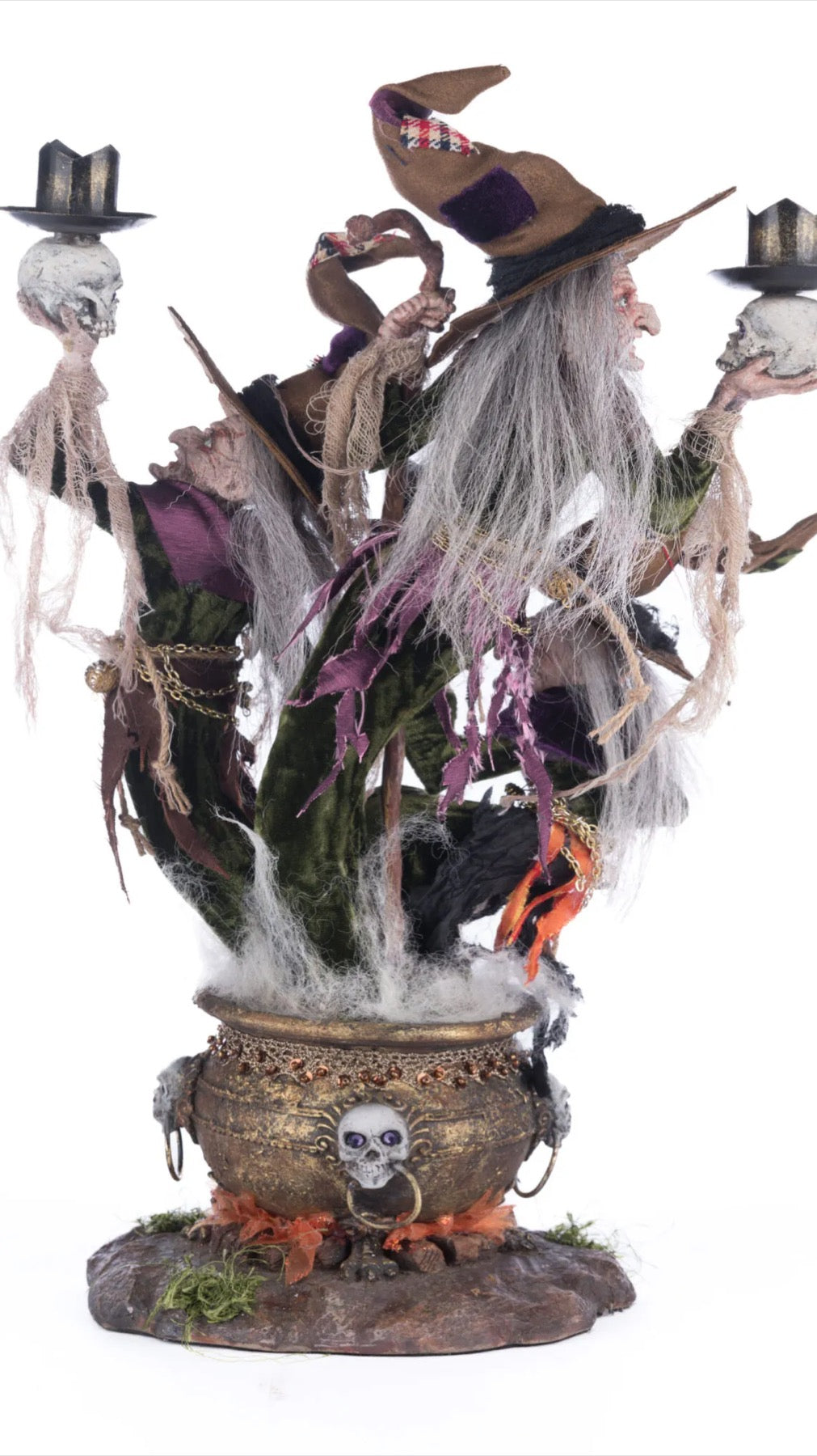 Katherine's Collection Broomstick Acres Witches Candle Holder Katherine's Collection Witches Candelabra
