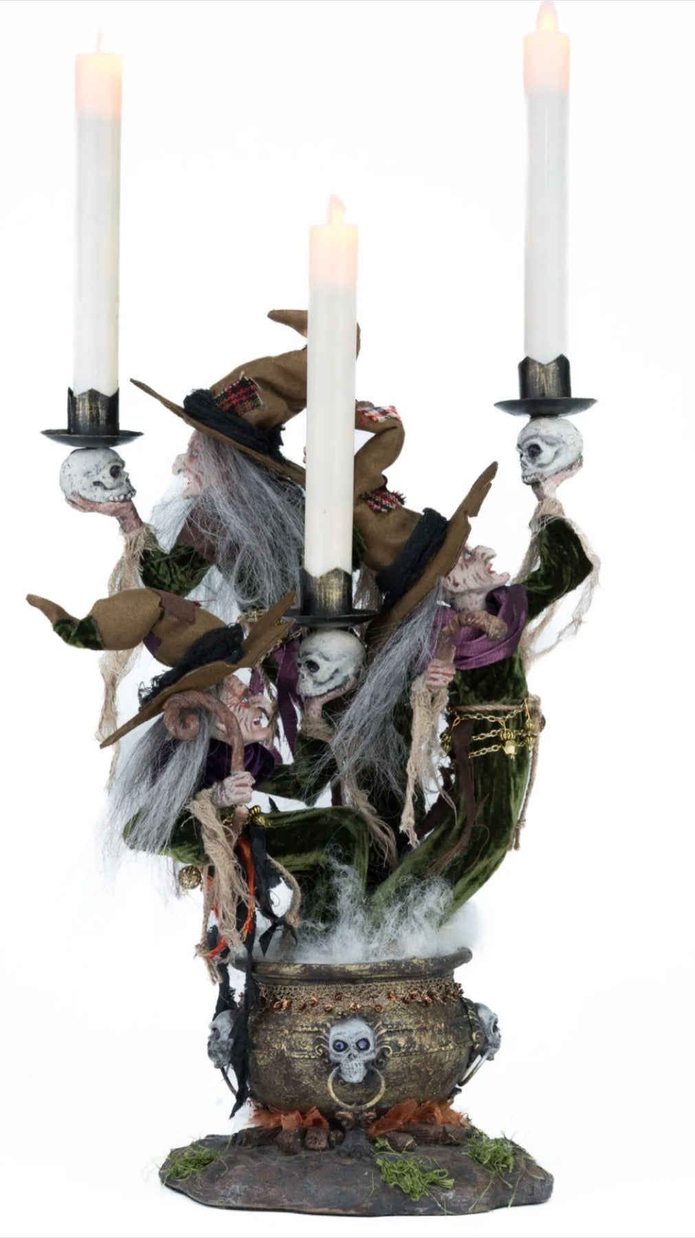 Katherine's Collection Broomstick Acres Witches Candle Holder Katherine's Collection Witches Candelabra
