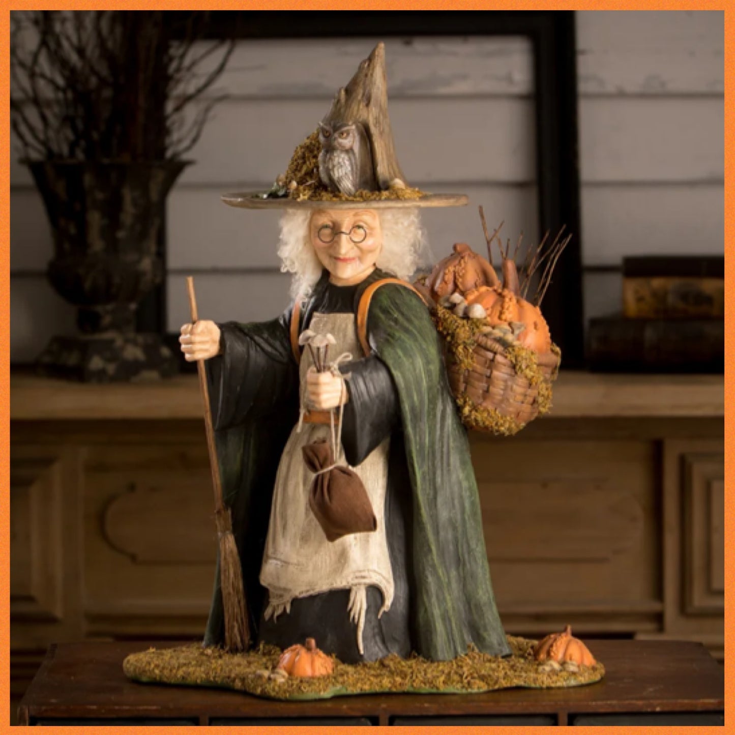 Bethany Lowe Woodsy Wrenna Witch Figure Bethany Lowe Halloween Witch Decoration
