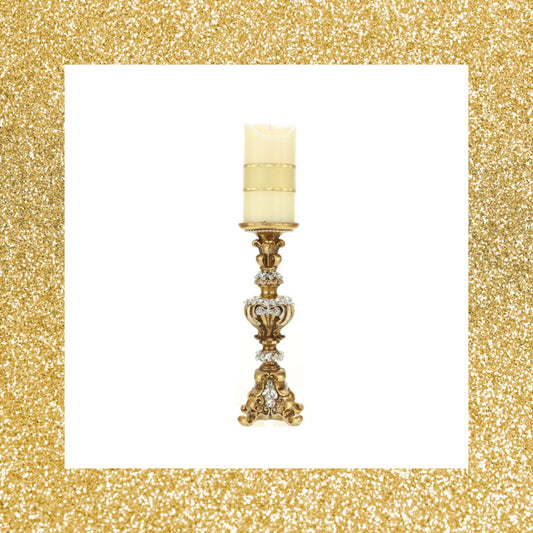 12" Jeweled Candleholder   Mark Roberts Home Decor