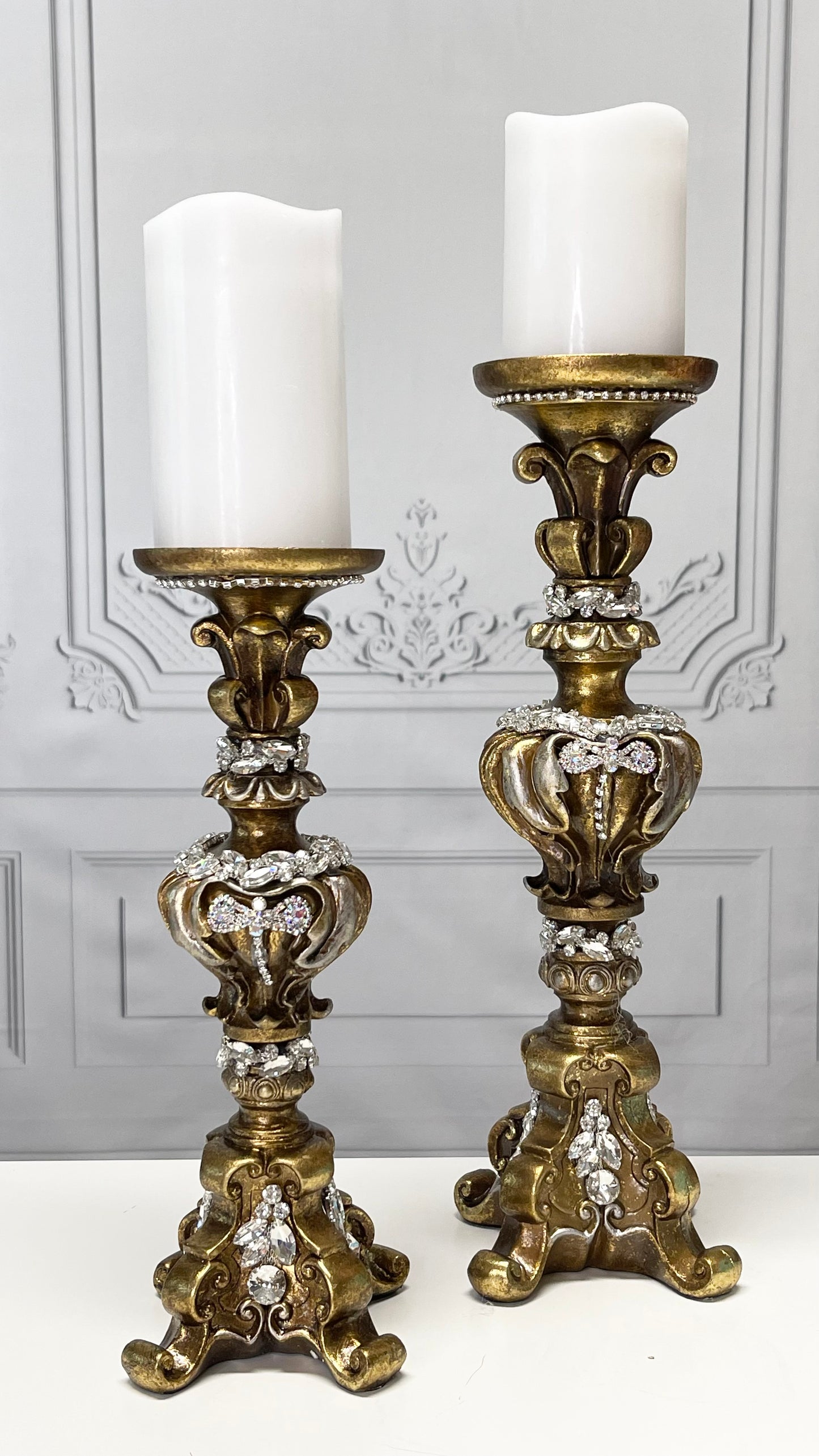 15" Jeweled Candle Holder Mark Roberts Home Decor