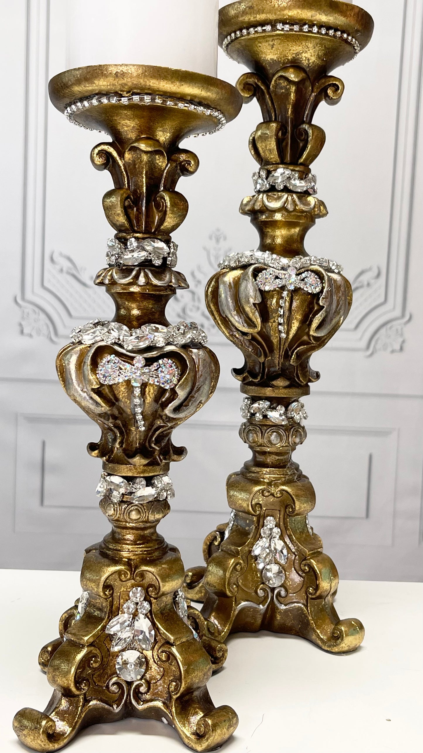 15" Jeweled Candle Holder Mark Roberts Home Decor