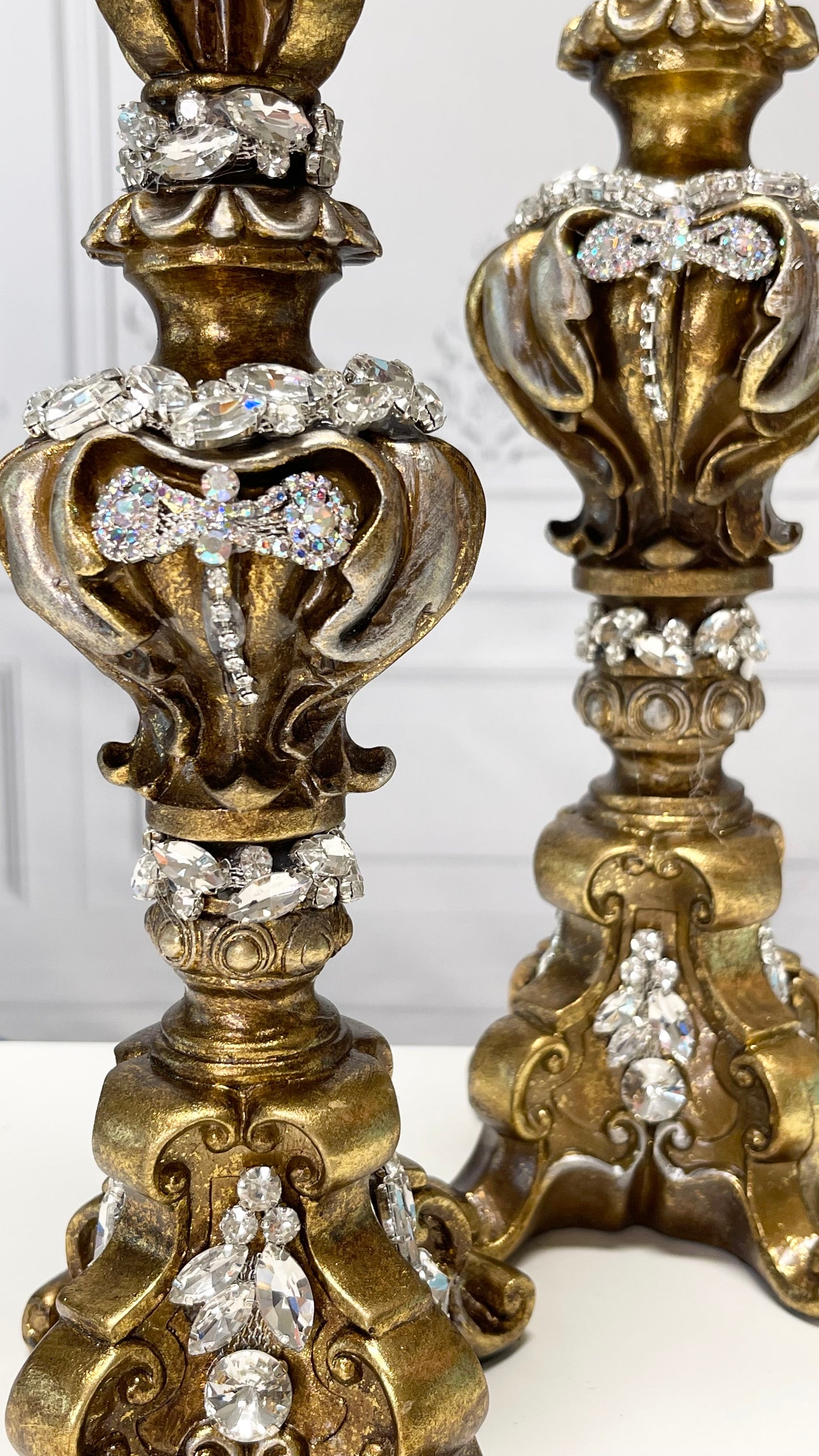 15" Jeweled Candle Holder Mark Roberts Home Decor